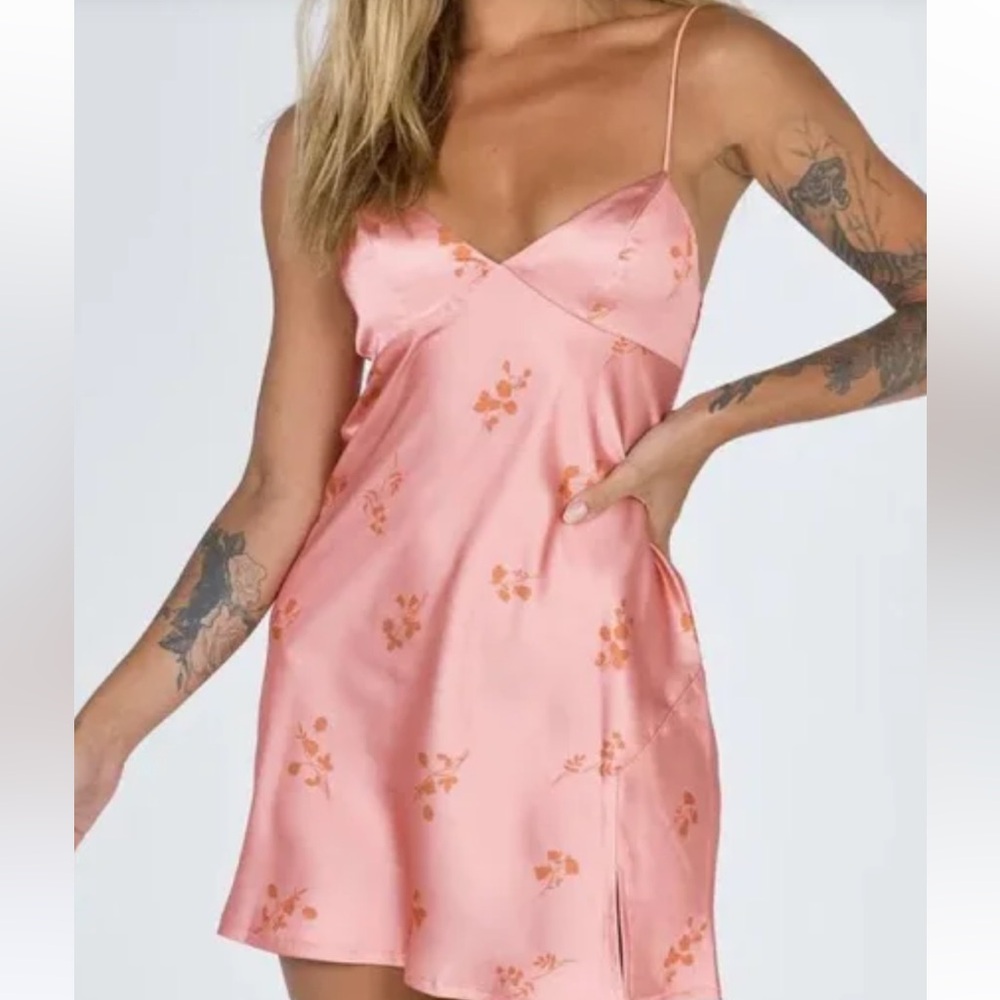 Satin princess polly dress